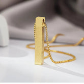 Islamic Ayat Ul Kursi Necklace – Gold & Silver Arabic Calligraphy Pendant