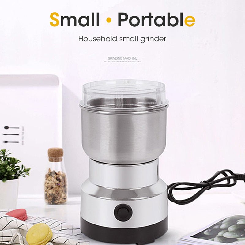 Electric Mill Grinder Machine, Stainless Steel Electric Spice Coffee Nut Grain Grinder, Multi‑Function Crusher Mill Blender Kitchen Tool