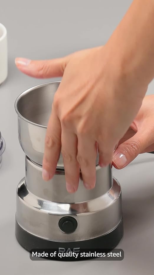 Electric Mill Grinder Machine, Stainless Steel Electric Spice Coffee Nut Grain Grinder, Multi‑Function Crusher Mill Blender Kitchen Tool